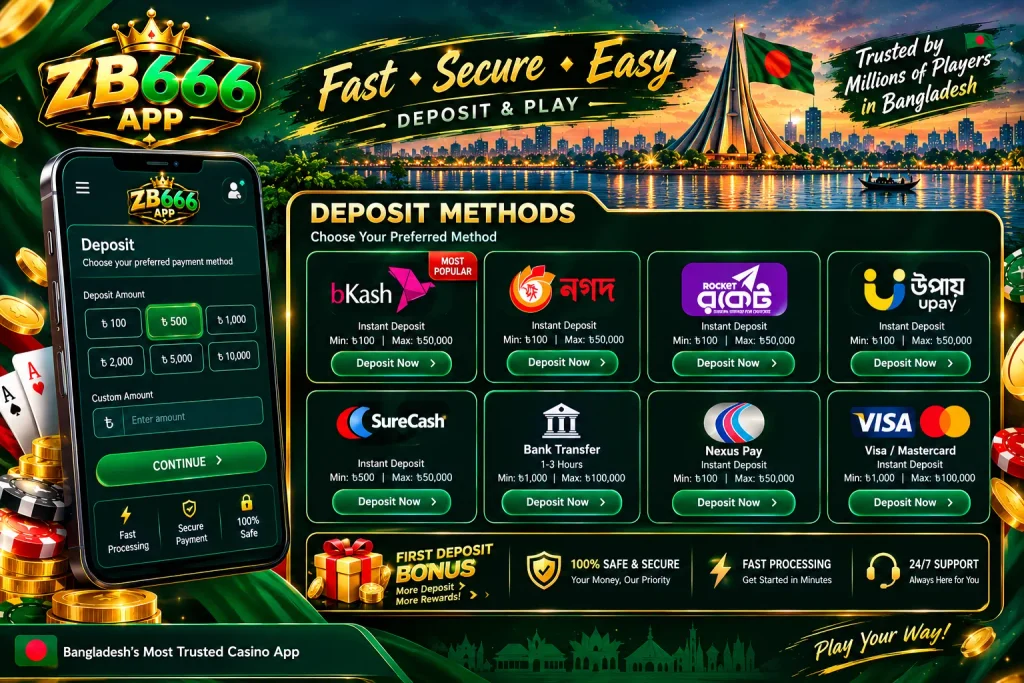 zb666 deposits